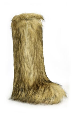 Women's Fayes Brown Faux Fur Flatform Boots image number 2