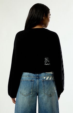 Crew Neck Cropped Sweater image number 4
