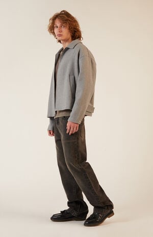 Gray Blouson Jacket image number 4