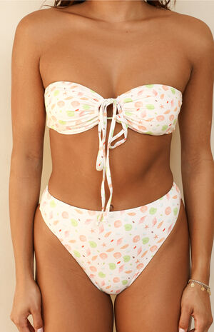 Amalfi String Tie Bandeau Bikini Top image number 4