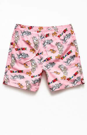 Tom & Jerry 17" Swim Trunks image number 1