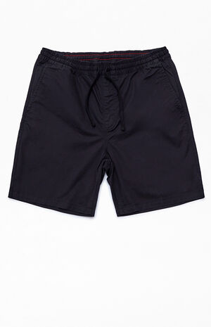 Organic Black Range Elastic Waist Shorts image number 1