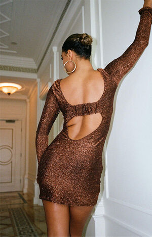 Olas Open Back Mini Dress image number 3