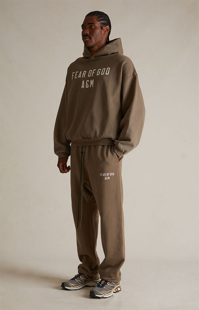 【FOG Essentials】Military Heavy Fleece Hoodie Fear of God Essentials Heather Grey Heavy Fleece Vintage
