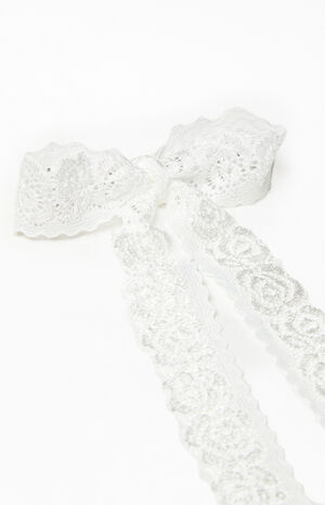 Lace Bow Barrette image number 2