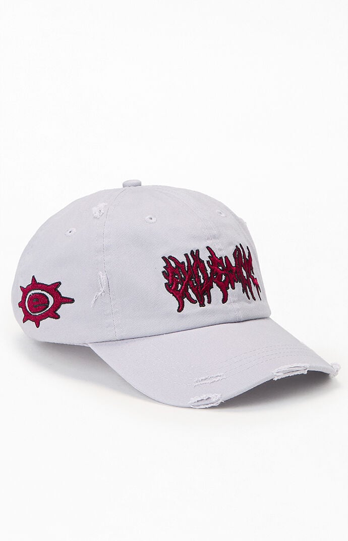 Enemy NYC Distressed Denim Strapback Hat