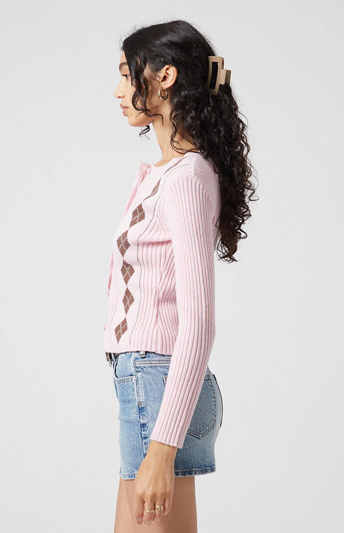 Beverly and Beck Argyle Knit Cardigan | Pacsun