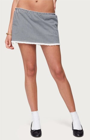 Paige Gingham Mini Skort