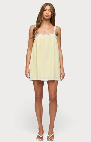 Hipla Contrast Lacey Cotton Dress image number 1