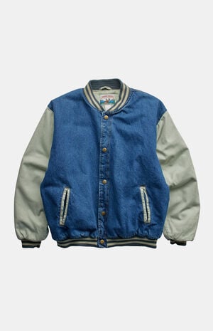 '90s Jean Varsity Jacket image number 1