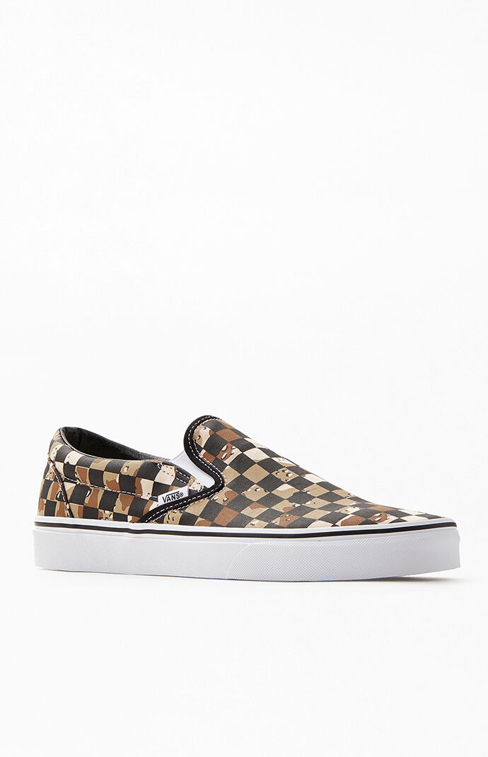camo slip on vans