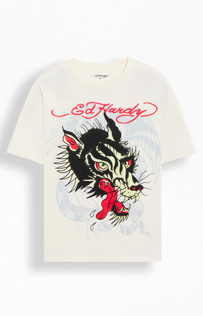 ed hardy wolf shirt
