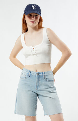 Pointelle Bow Tank Top image number 2