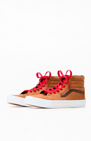 Kids Brown Sk8-Hi Shoes image number 2