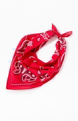 Red Paisley Bandana Red Paisley Bandana image number 2