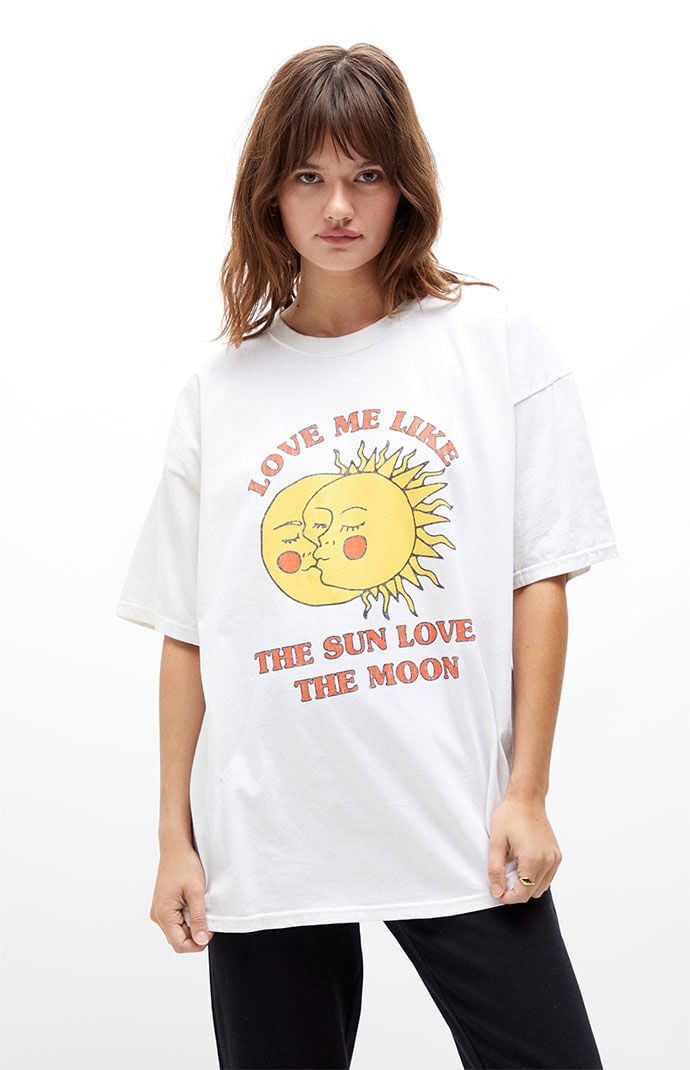 Golden Hour Sun And Moon Oversized T Shirt PacSun