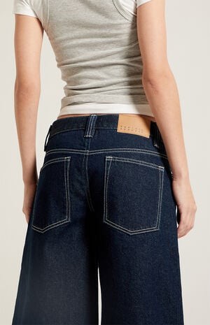 Peyton Extreme Jorts Contrast Stitch Dark Blue image number 5