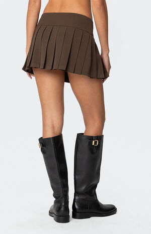 Polina Double Belt Pleated Mini Skirt image number 5