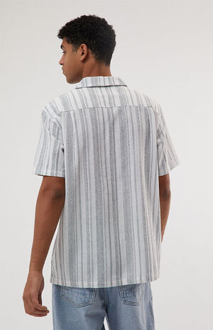 White & Black Resort Button Down Shirt image number 4