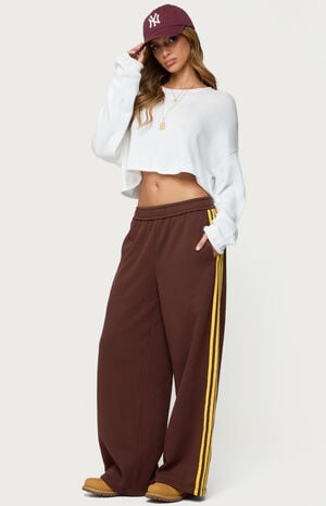Sorin Contrast Striped Wide Sweatpants image number 5