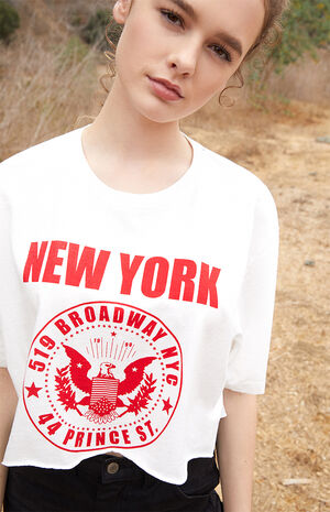 Broadway NY Cropped T-Shirt image number 1