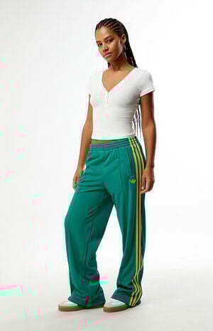 Green Firebird Loose Track Pants image number 1