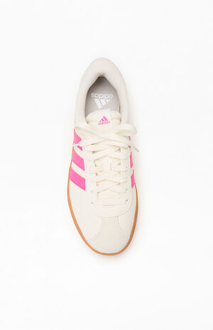 Women's White & Pink VL Court 3.0 Low Sneakers image number 5