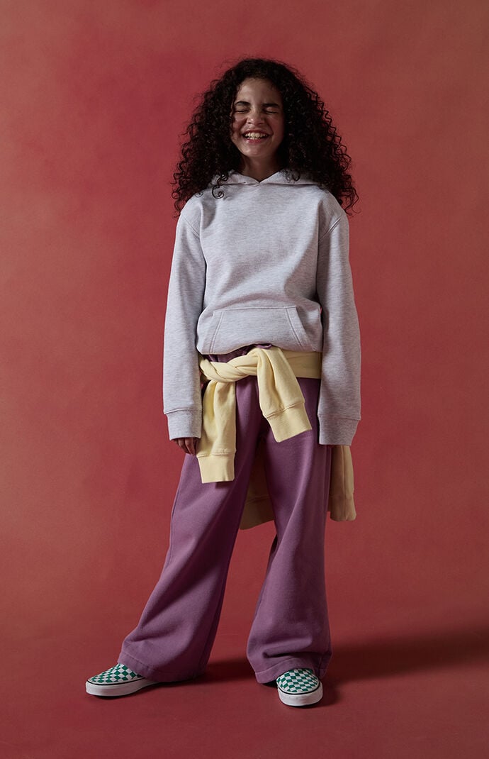 Pacsun Kids Heather Grey Core Pullover Hoodie