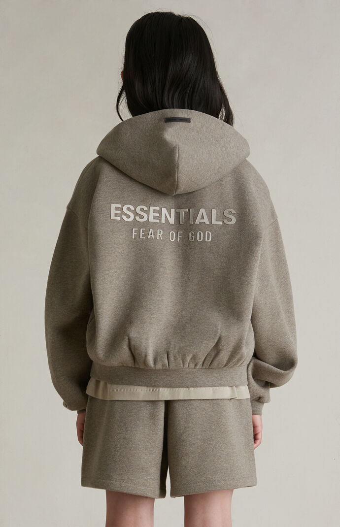 Fear of God ESSENTIALS Kids Homestead Heather Full Zip