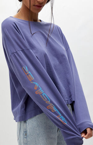 Oversized Cropped Long Sleeve T-Shirt image number 2
