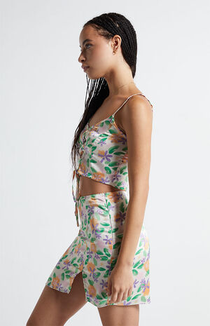 Satin Kaya Mini Skirt image number 3