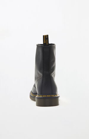 Women's Black Nappa Leather Boots image number 3