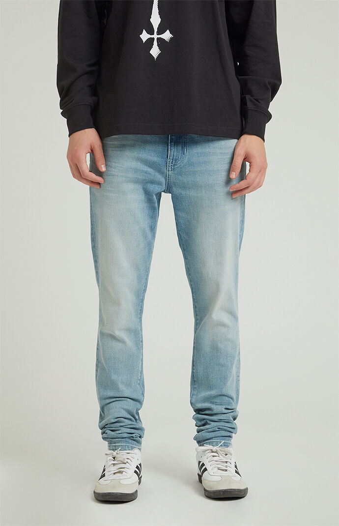 Pacsun Men s Stacked Skinny Light Indigo Jeans 29W x 30L