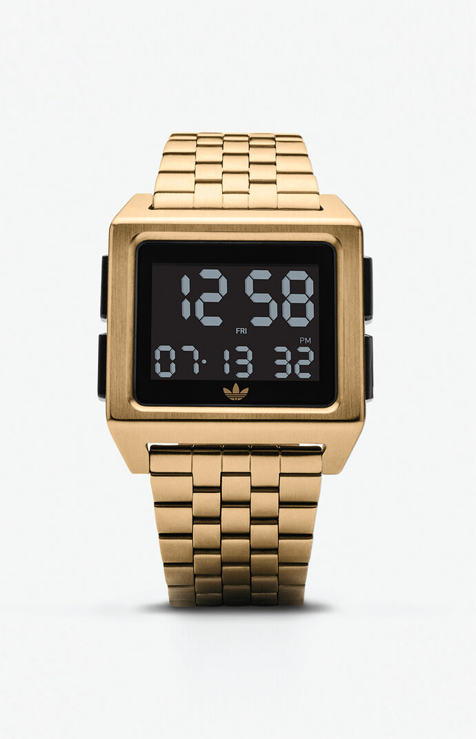 adidas gold watch