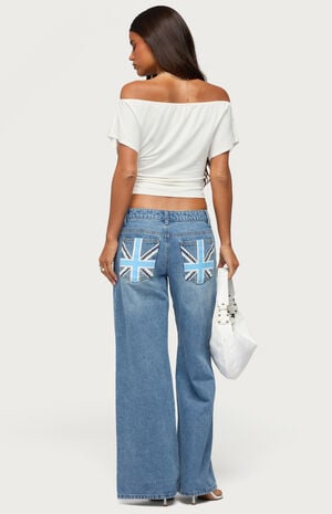 Uk Cutie Low Rise Baggy Jeans image number 4