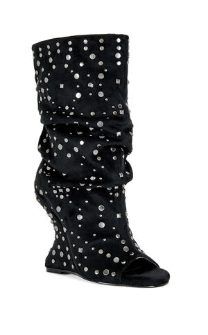 Women's Naomani Gunmetal Wedge Booties image number 2