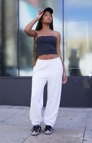Black Amelia Cropped Tube Top image number 2