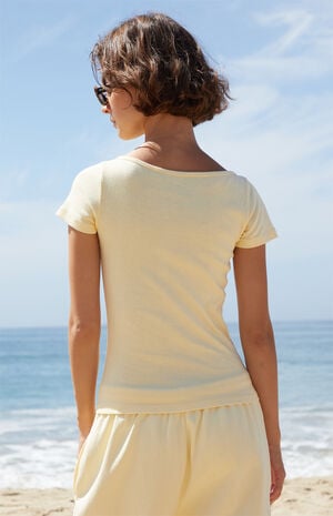 Yellow Zelly Short Sleeve Top image number 4