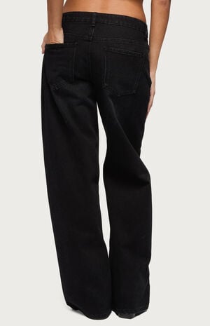 Raelynn Washed Low Rise Baggy Jeans image number 3