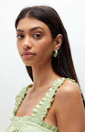 Green Salma Earrings image number 1