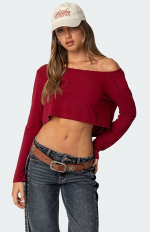 Cropped Off Shoulder Top image number 1