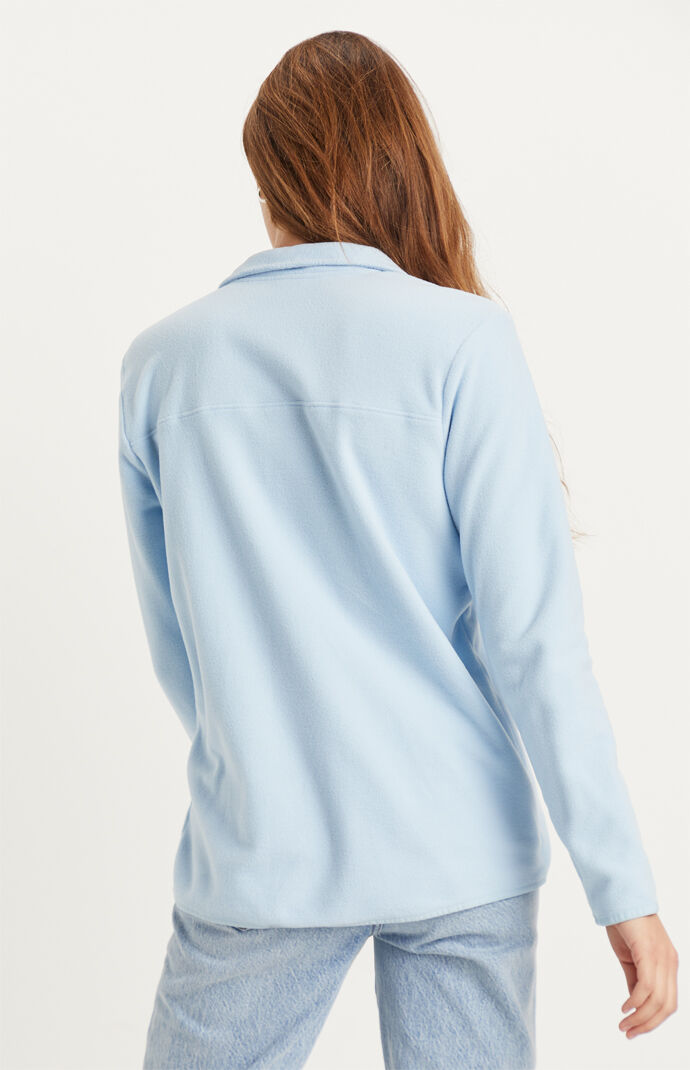 Glacier Snap-Neck Pullover Sweatshirt
