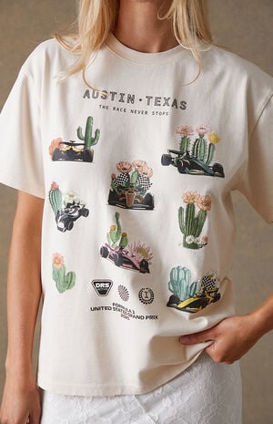 x Pacsun United States Grand Prix 2025 Austin Race Boxy T-Shirt x Pacsun United States Grand Prix 2025 Austin Race Boxy T-Shirt image number 2