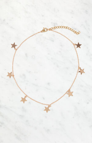 Gold Stars Necklace image number 1