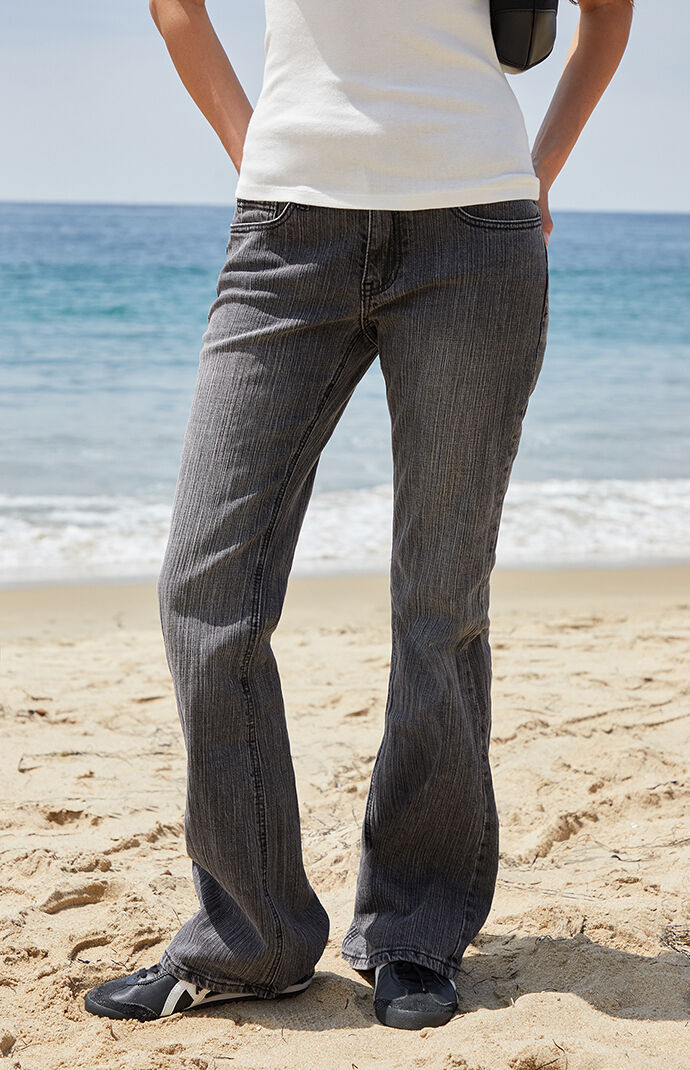 John Galt Stretch Black Brielle '90s Low Rise Bootcut Jeans | PacSun