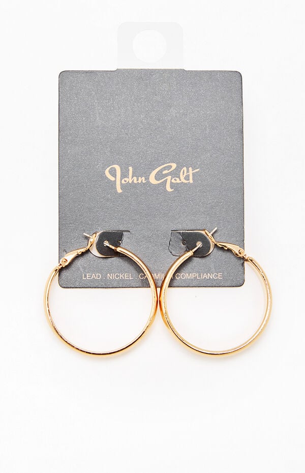 John Galt Gold Hoop Earrings