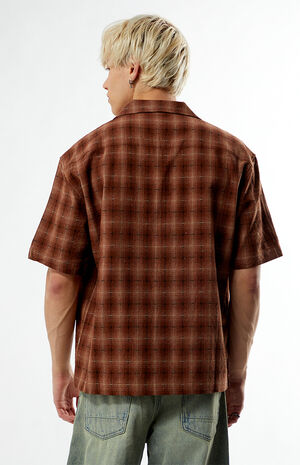 Relaxed Shadow Check Camp Shirt image number 3
