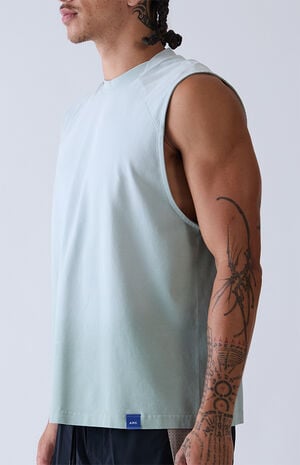 Blue Vintage Wash Form Muscle T-Shirt image number 6
