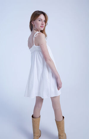 Tie Strap Babydoll Mini Dress image number 4