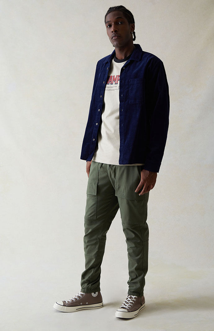 Pacsun khaki joggers best sale